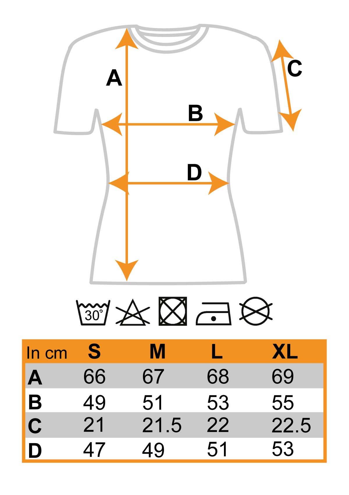 maattabel kleding